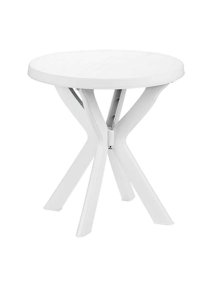 Mesa Resina Blanca Redonda Ø 70 x 72 cm. (Alt) Mesa Resina Blanca Redonda Ø 70 x 72 cm. (Alt)