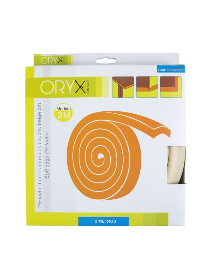 Protector Bordes Muebles Adhesivo Caucho 2 Metros