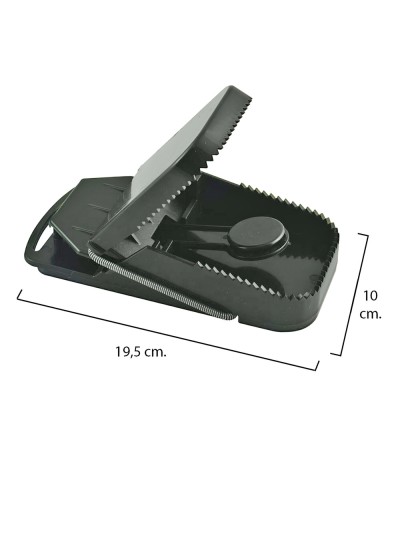 Trampa ratas plastico 19.5 x 10 cm.