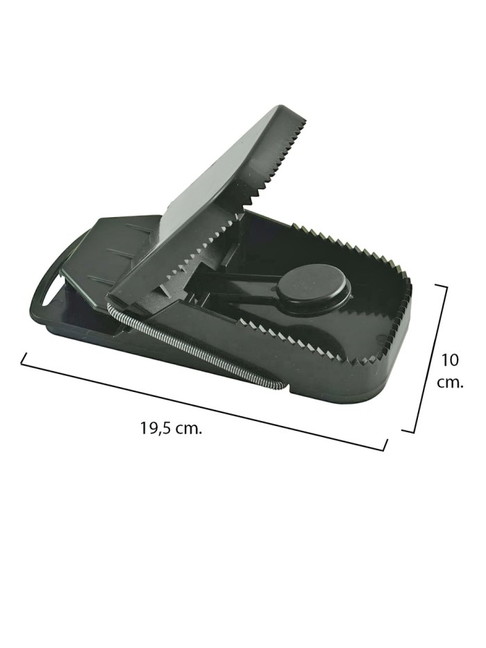 Trampa ratas plastico 19.5 x 10 cm.