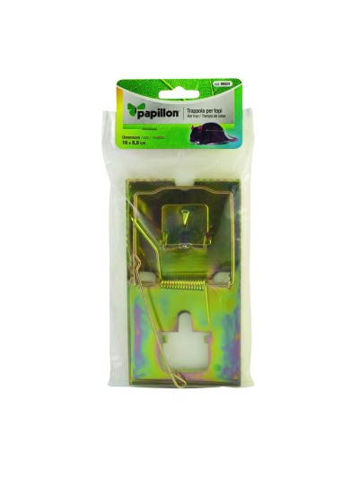 Trampa ratas metálica galvanizada 16 x 8.8 cm.