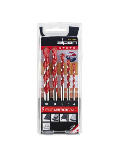 Estuche Brocas Alpen Multiusos / Universal Cilindrica   5 Piezas