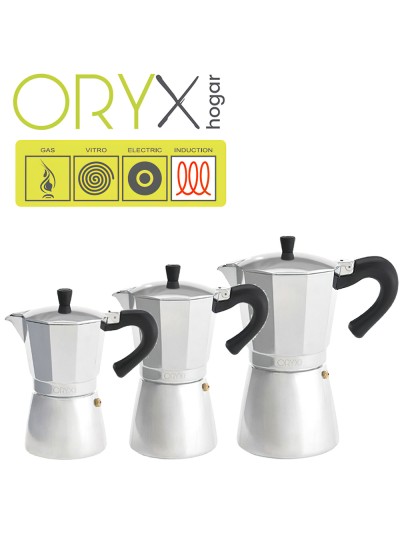Cafetera Inducción Aluminio 9 Tazas (450 Ml.)