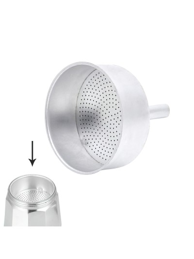 Embudo Cafetera Aluminio Classic / Inducción 9 Tazas
