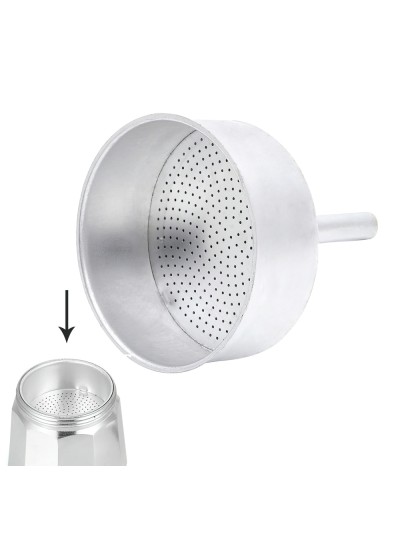 Embudo Cafetera Aluminio Classic / Inducción 12 Tazas