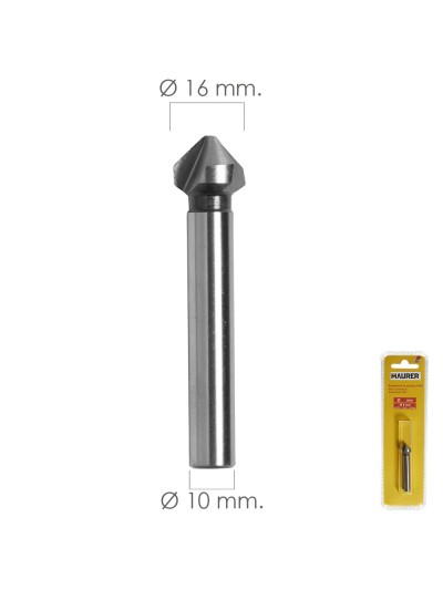 Fresa Vaciadora HSS Ø 16 mm. Para Taladro / Fresadora