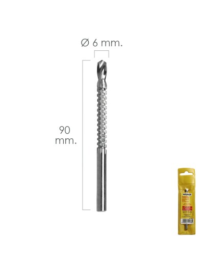 Fresa Rotativa Para Madera Espigada Ø 6 x 90 mm. Para Taladro / Fresadora