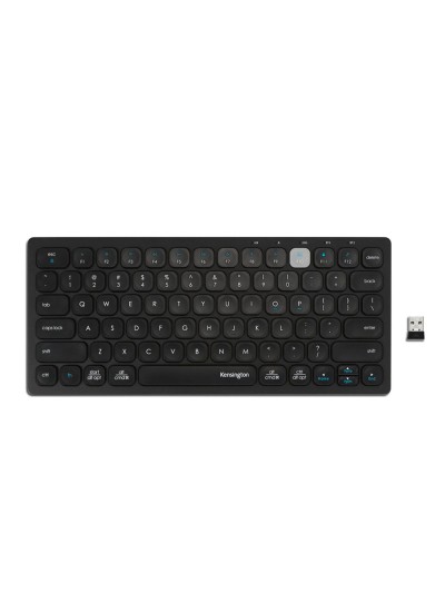 Teclado kensington compact inalambrico dual usb 3.0 color negro 288x125x21 mm