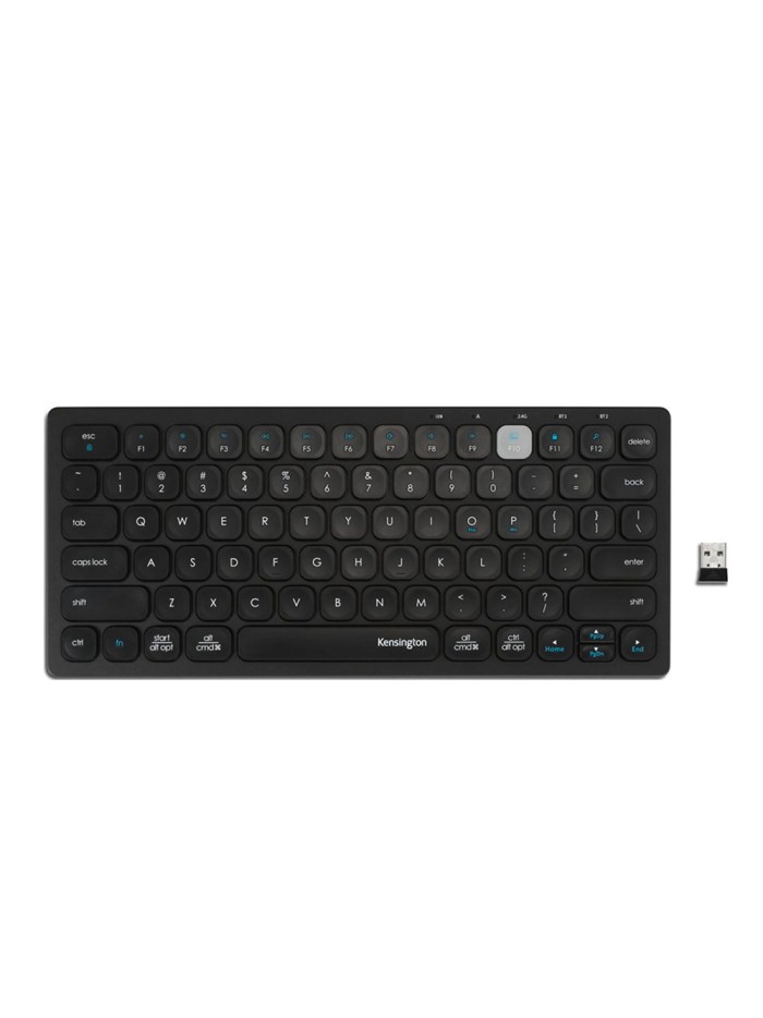 Teclado kensington compact inalambrico dual usb 3.0 color negro 288x125x21 mm Teclado kensington compact inalambrico dual usb 3.0 color negro 288x125x21 mm