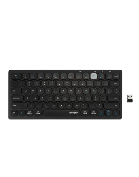 Teclado kensington compact inalambrico dual usb 3.0 color negro 288x125x21 mm