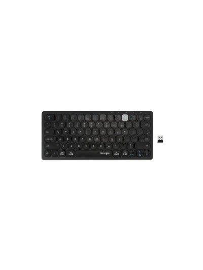 Teclado kensington compact inalambrico dual usb 3.0 color negro 288x125x21 mm