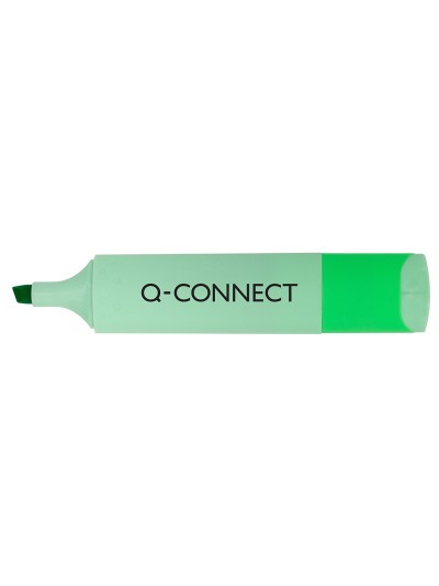 Rotulador q-connect fluorescente punta biselada estuche de sobremesa 23 unidades colores surtidos