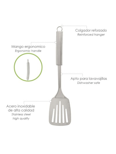 Rasera Cocina Acero Inoxidable 7,5 x 35,5 (Alt.) cm.
