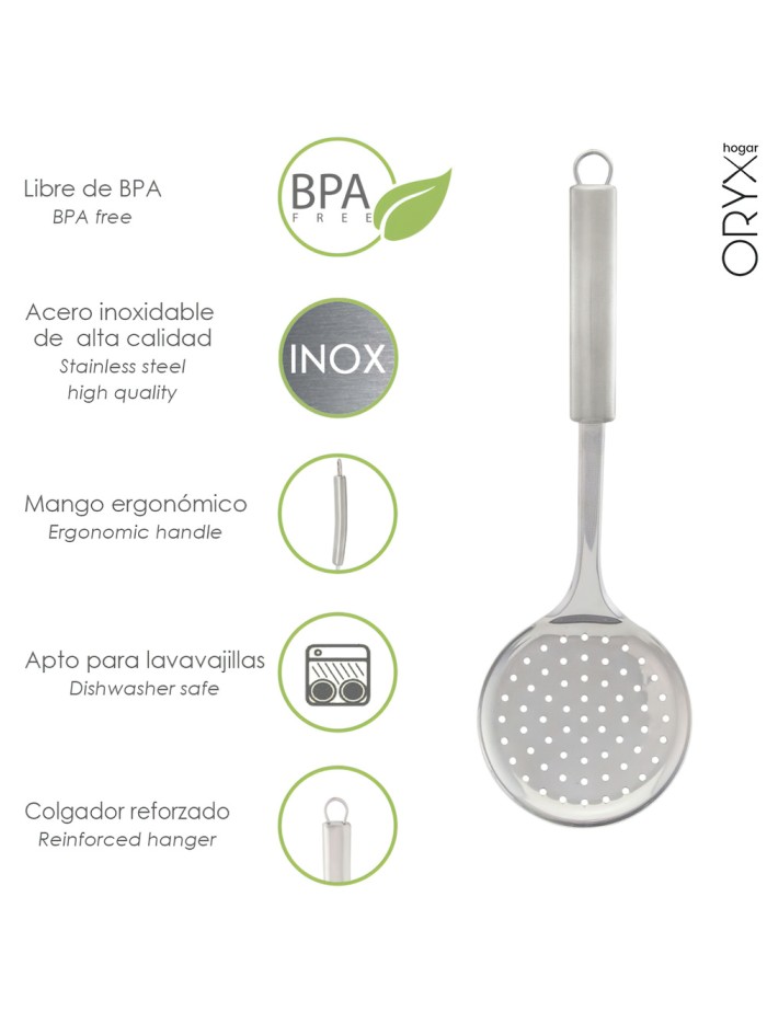 Espumadera Cocina Acero Inoxidable 34x11,5 (Alt) cm.