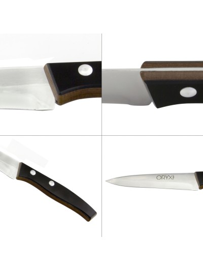 Cuchillo Aspen Verduras Hoja Acero Inoxidable 15 cm. Negro