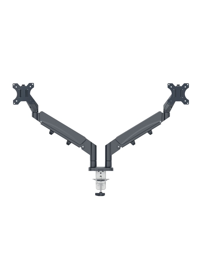 Brazo para monitor leitz ergo spacesaving dual gris oscuro Brazo para monitor leitz ergo spacesaving dual gris oscuro