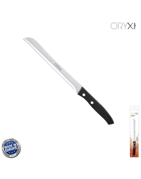 Cuchillo Aspen Panero Hoja Acero Inoxidable 19 cm. Negro