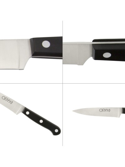Cuchillo Grenoble Cocina Hoja Acero Inoxidable 13 cm. Negro