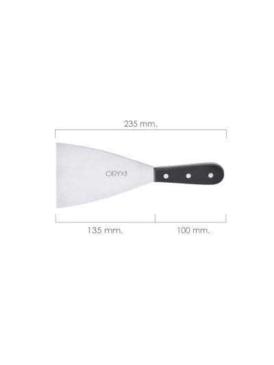 Espatula Cocina Grenoble Acero Inoxidable 9 cm. Negro