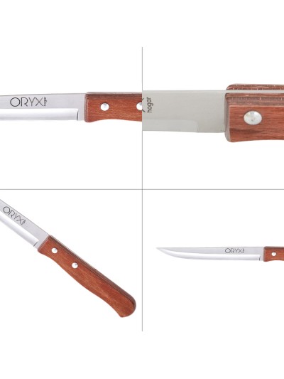 Cuchillo Montana Cocina Hoja Acero Inoxidable 13 cm. Mango Madera