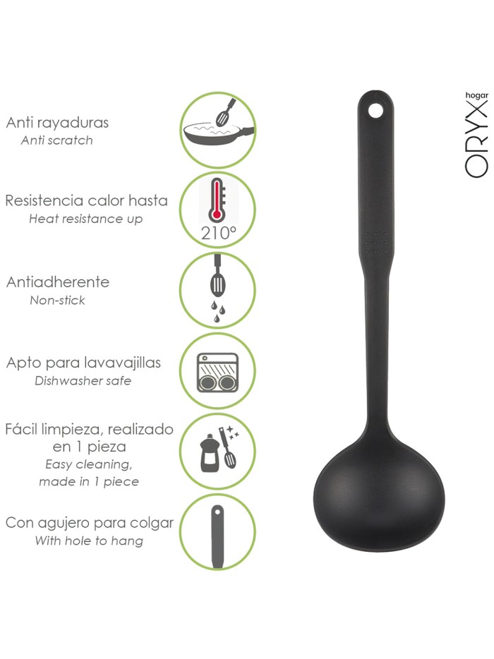 Cucharon Servir Cocina Nylon Basic 32 x 9.5 cm.