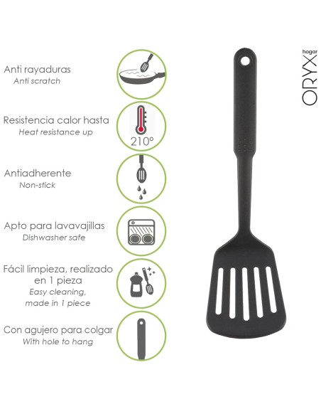 Espatula Rasera Cocina Nylon Basic 32,5 x 9 cm.