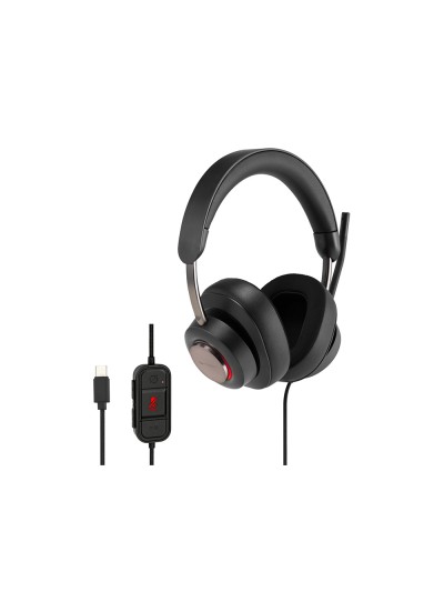 Auricular kensington h2000 professional con microfono usb-c longitud cable 1,8 mt