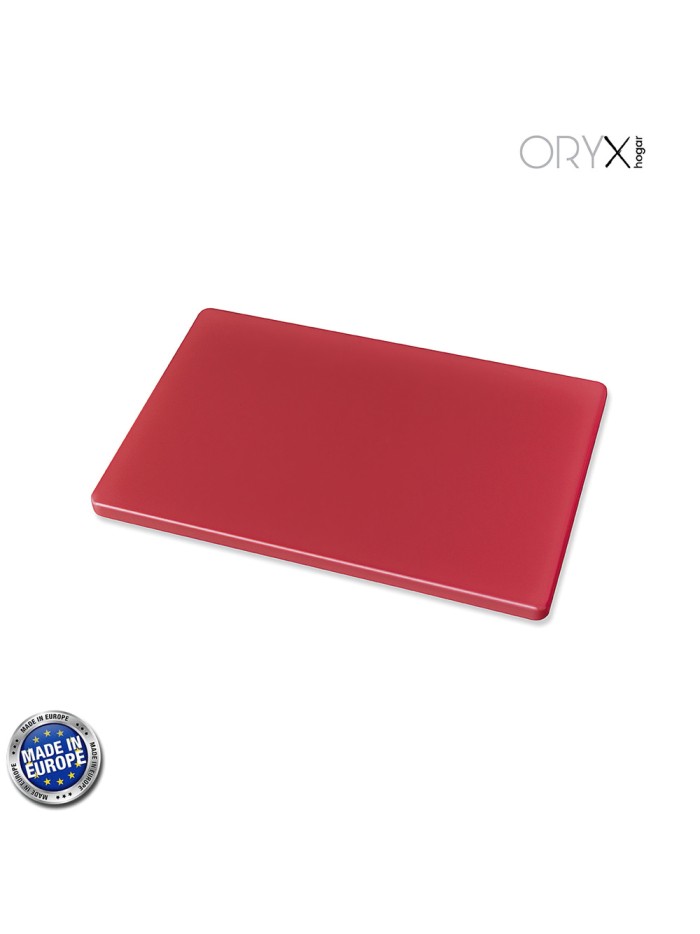 Tabla Cortar Polietileno 30x20x1,5 cm.  Color Rojo
