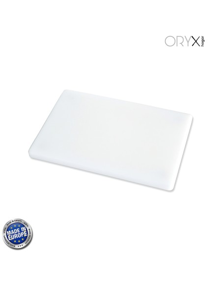 Tabla Cortar Polietileno 30x20x1,5 cm.  Color Blanco