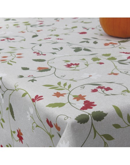 Mantel Antimanchas Textil Floral Rollo 1,4 x 25 metros.