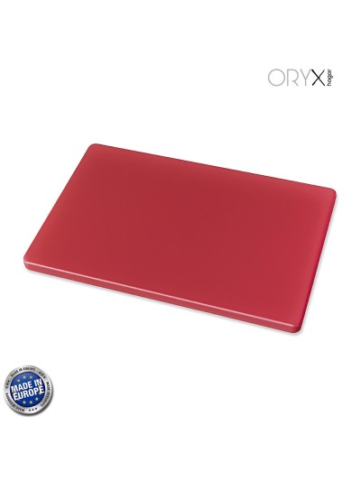 Tabla Cortar Polietileno 35x25x1,5 cm.  Color Rojo