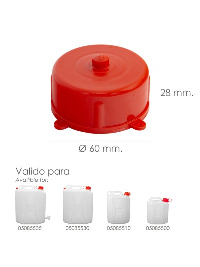 Tapon Para Bidon Alimentario  5 / 10 / 20 Litros