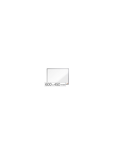 Pizarra blanca nobo essence acero vitrificado magnetica 600x450 mm
