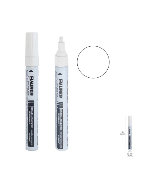 Rotulador Marcador Obra Profesional Pintura Permanente Blanco