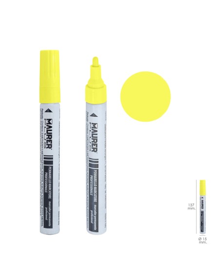 Rotulador Marcador Obra Profesional Pintura Permanente Amarillo