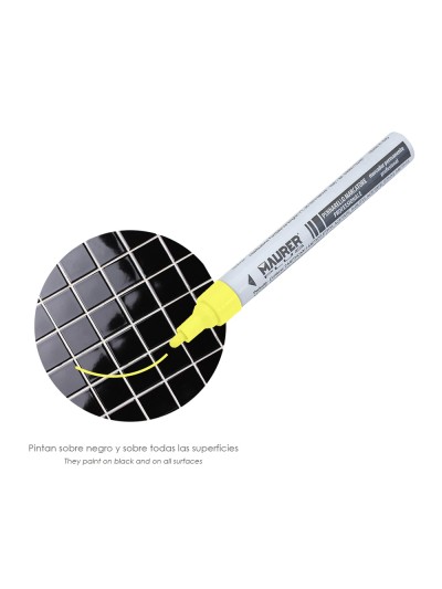 Rotulador Marcador Obra Profesional Pintura Permanente Amarillo
