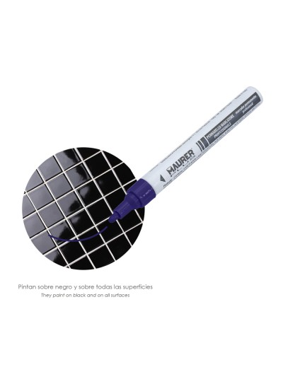 Rotulador Marcador Obra Profesional Pintura Permanente Azul Oscuro