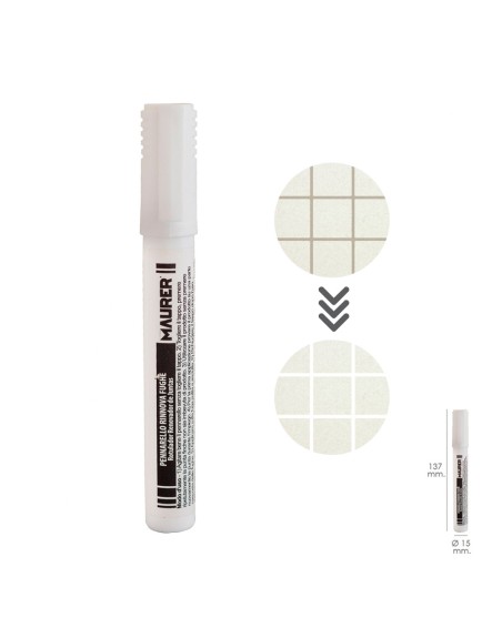Marcador / Rotulador Blanqueador Para Juntas Color Blanco