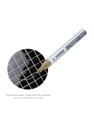 Rotulador Marcador Obra Profesional Pintura Permanente Oro