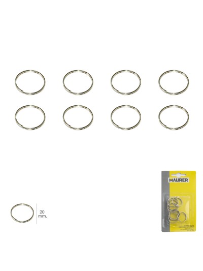 Anilla Llavero Ø 20 mm (Blister 8 piezas)