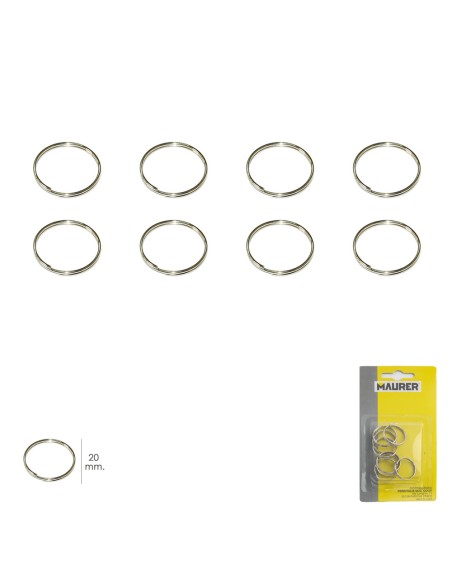 Anilla Llavero Ø 20 mm (Blister 8 piezas)