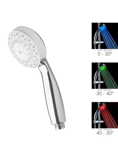Maneral Ducha Led Indicador Temperatura Ø 11 cm.
