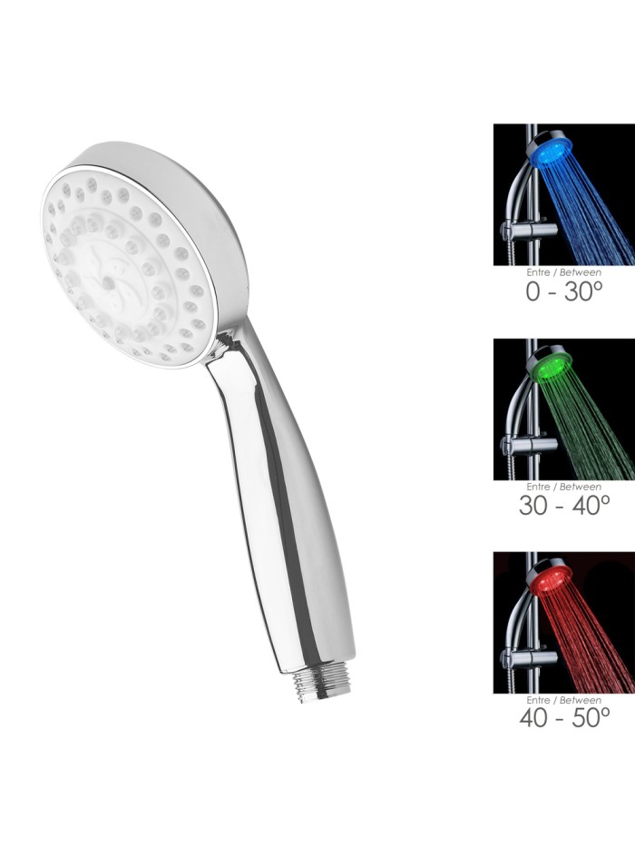 Maneral Ducha Led Indicador Temperatura Ø 11 cm.