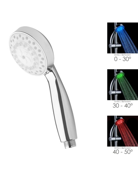 Maneral Ducha Led Indicador Temperatura Ø 11 cm.