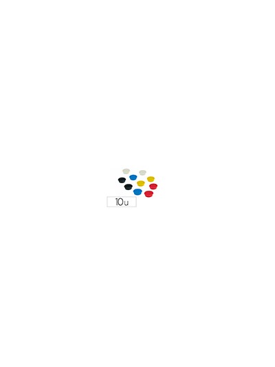 Iman para sujecion nobo 13 mm diametro caja de 10 unidades colores surtidos