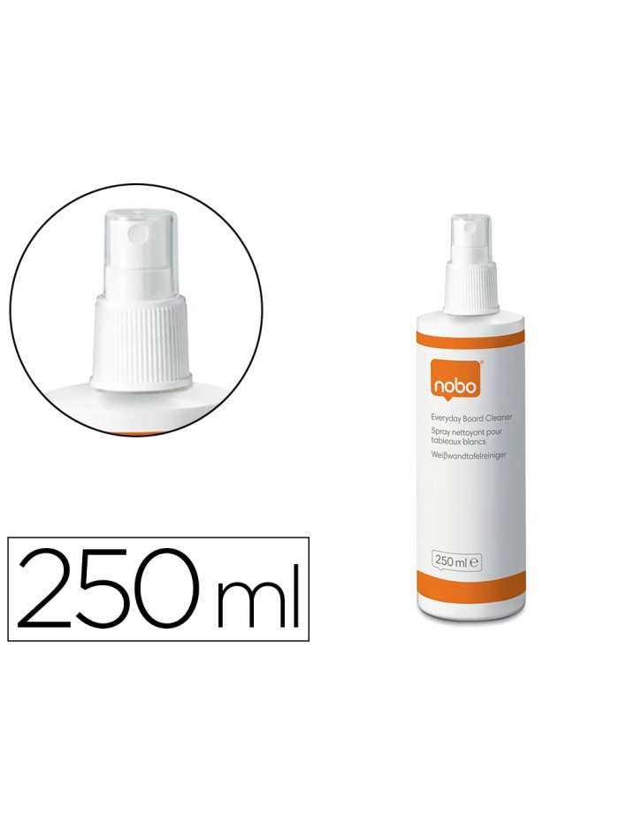 Limpiador de pizarra blanca nobo bote pulverizador de 250 ml Limpiador de pizarra blanca nobo bote pulverizador de 250 ml