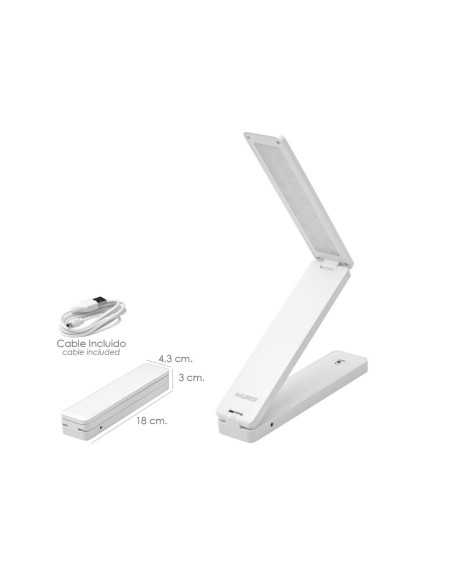 Lampara Mesa / Linterna LED A pilas / USB (4 AA) 180 Lumenes	Altura Regulable