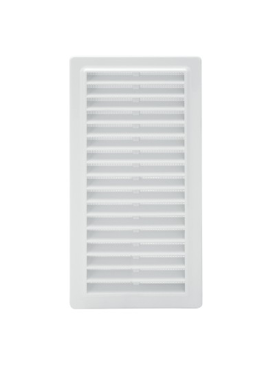 Rejilla Plastico Empotrar Con Malla Posterior 25x12 cm.