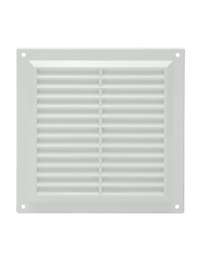 Rejilla Plastico Sobreponer Con Malla Posterior 20x20 cm.