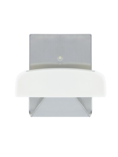 Colgador Percha Adhesivo Acero Inoxidable Color Metalizado / Blanco